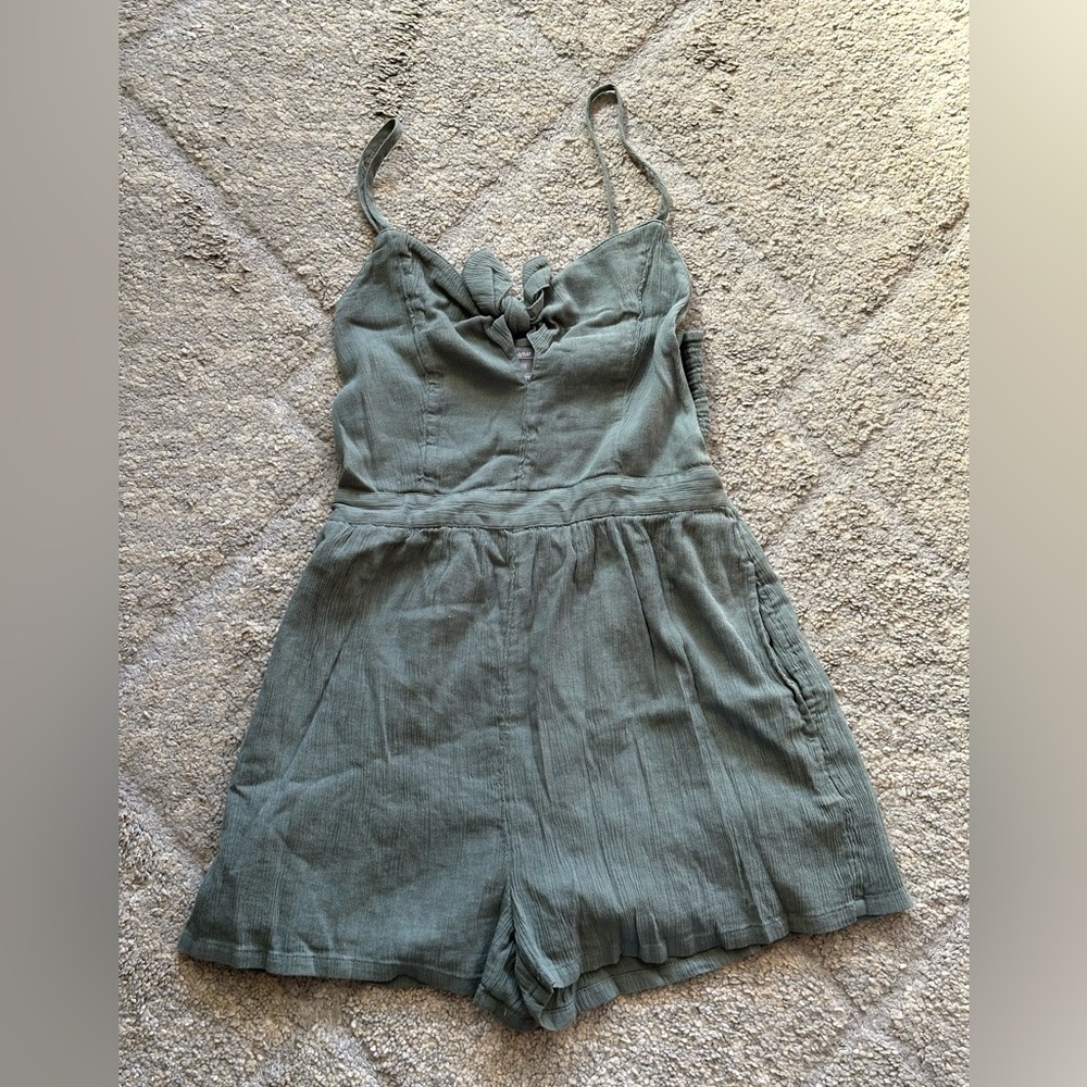 Aerie green romper